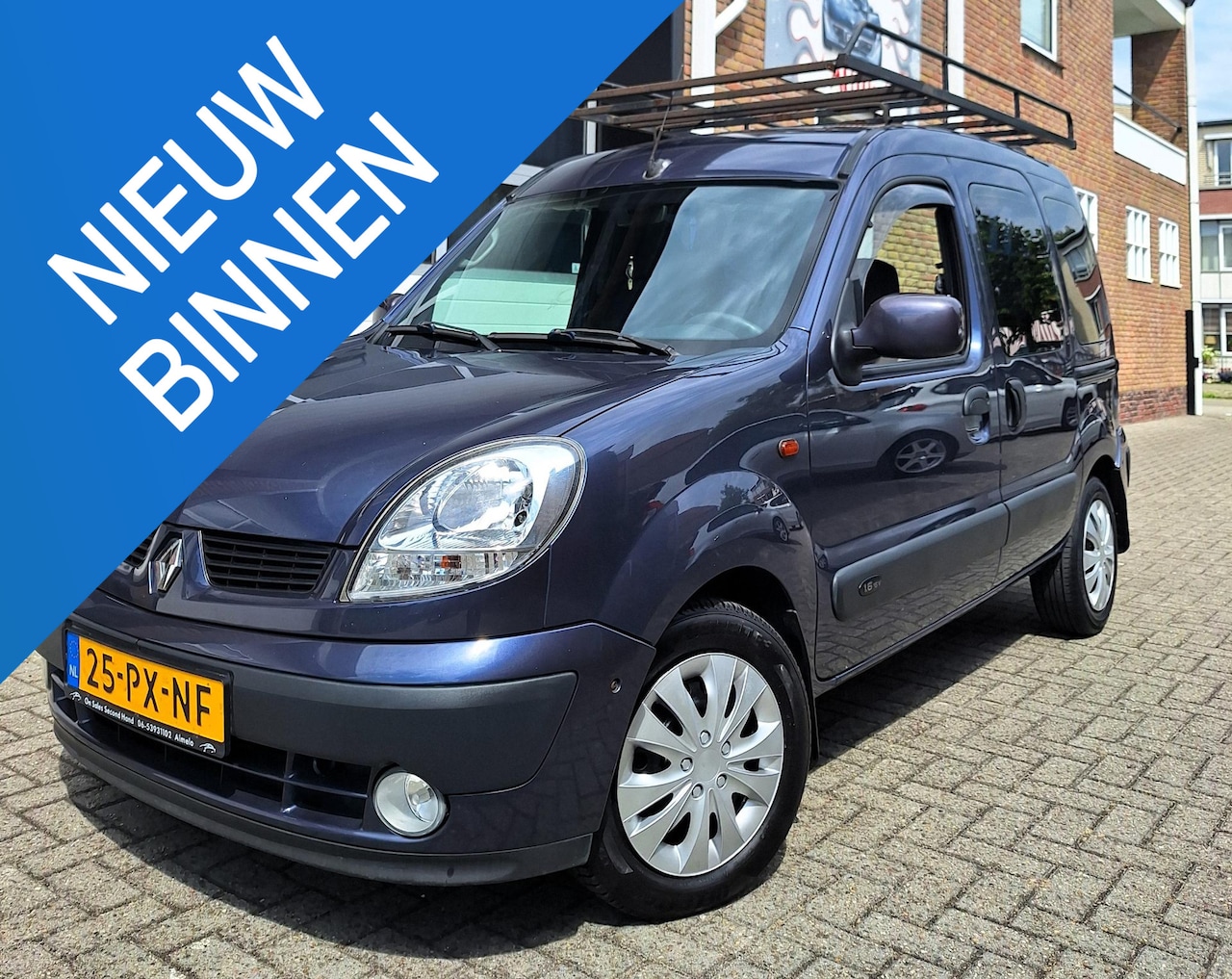 Renault Kangoo - 1.6-16V Privilège Blauw  bj 2005 Mini MPV Millieuzone geschikt - AutoWereld.nl