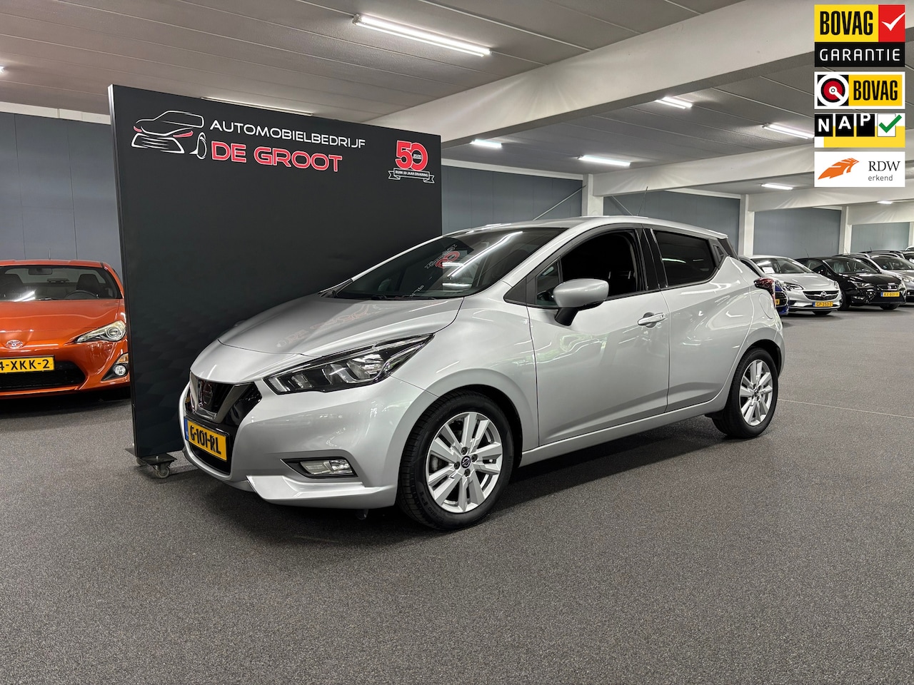 Nissan Micra - 1.0 IG-T N-Connecta / NL-auto, Cruise control, Radio, Navi, Airco, Camera - AutoWereld.nl