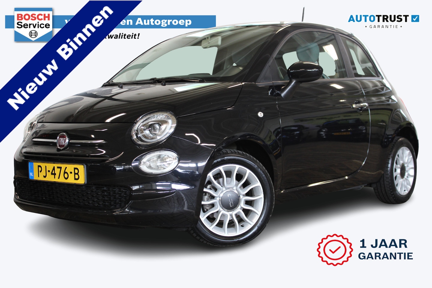 Fiat 500 - 0.9 TwinAir Turbo Popstar | Incl. 12 maanden garantie | Snelheidsbegrenzer | Airco | Radio - AutoWereld.nl