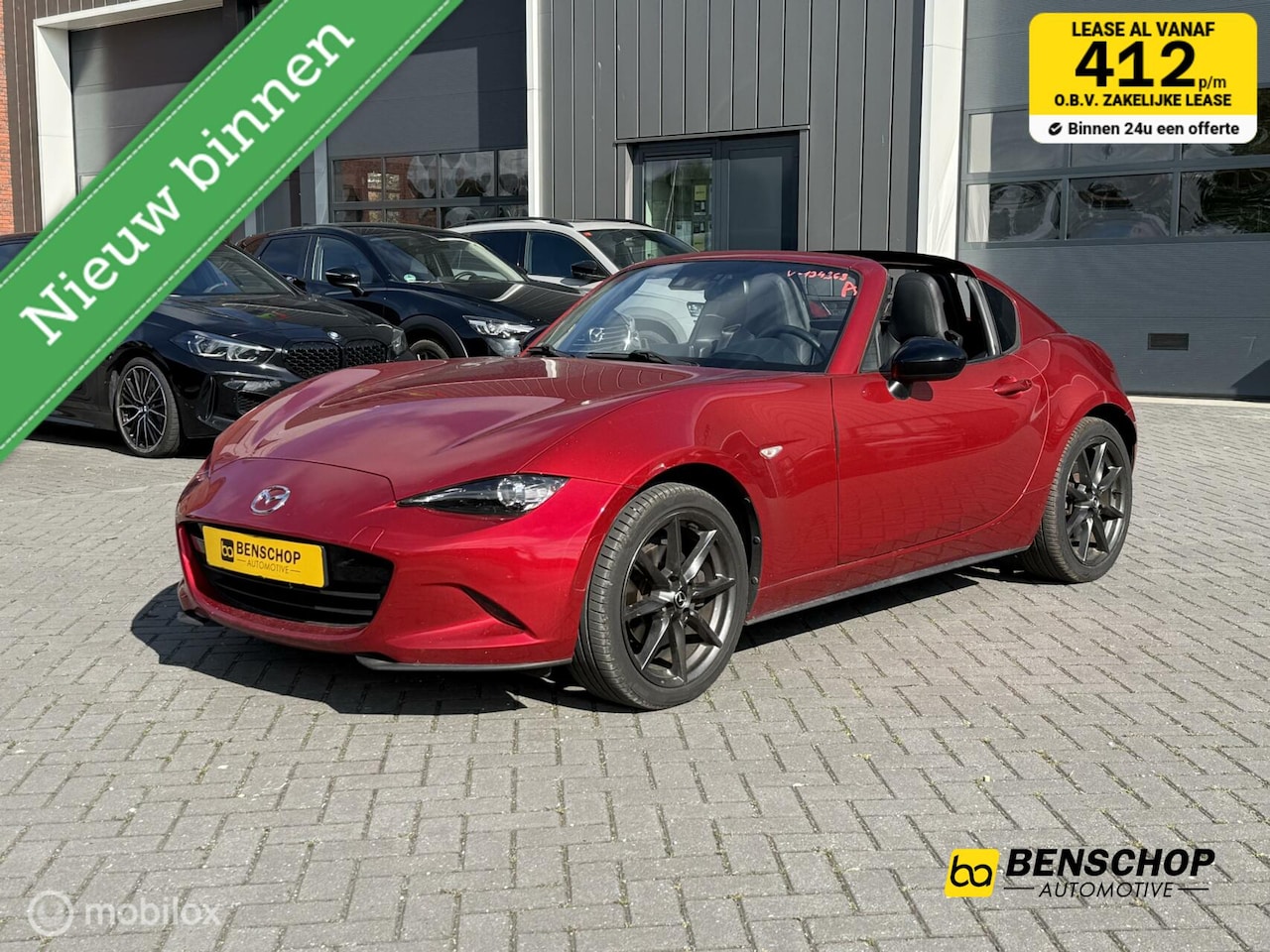 Mazda MX-5 RF - 2.0 SkyActiv-G 160 GT-M Leer Navi PDC Cruise Stoelv - AutoWereld.nl