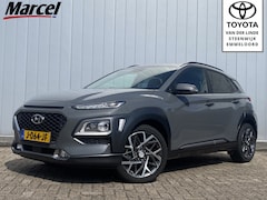 Hyundai Kona - 1.6 GDI HEV Premium NL Auto Leder Trekhaak Stoel Verkoeling Stuur Verwarmd HUD PDC Carplay
