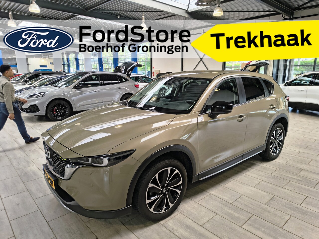 Mazda CX-5 - 2.0 SkyActiv-G 165 pk Newground | Trekhaak | 360° Camera | El. a. klep | Half leer | Stoel - AutoWereld.nl