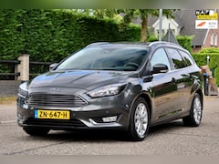 Ford Focus Wagon - 1.0 Titanium | NAVI | 125 PK | CLIMA | CRUISE | TREKHAAK | PDC | ZEER MOOIE GOED ONDERHOUD