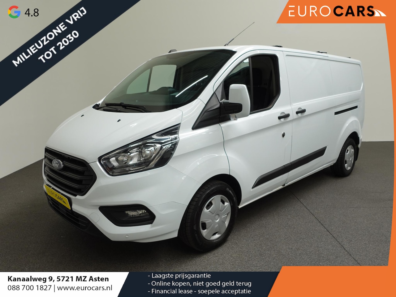 Ford Transit Custom - 300 2.0 TDCI L2H1 Trend 2x Schuifdeur Trekhaak Airco Cruise control Parkeersensoren - AutoWereld.nl