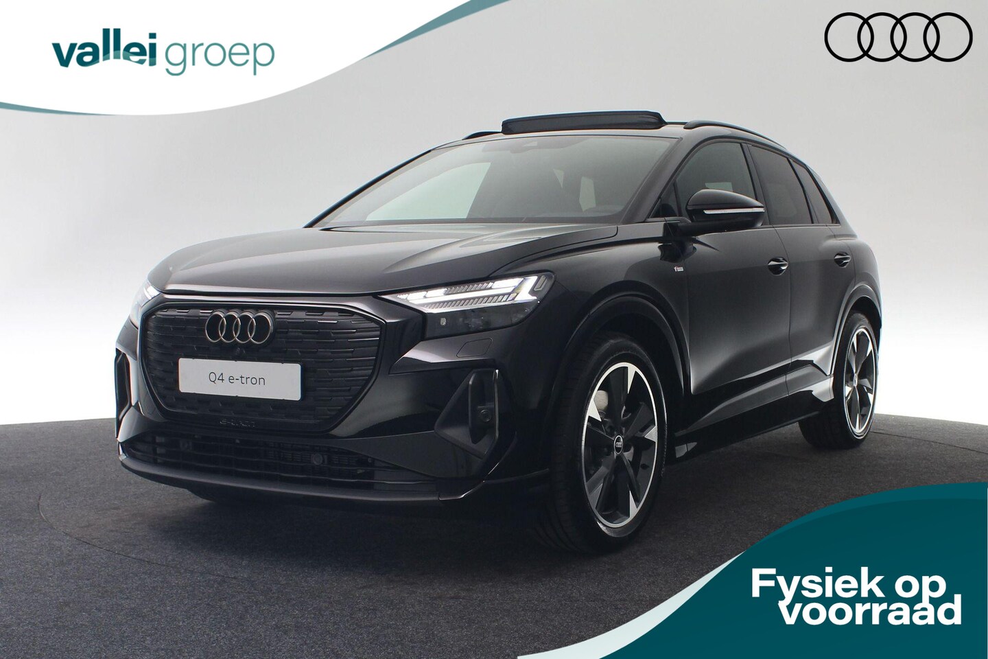 Audi Q4 e-tron - S edition 45 82 kWh 210 kW / 286 pk quattro | Glazen panoramadak | Optiekpakket zwart plus - AutoWereld.nl