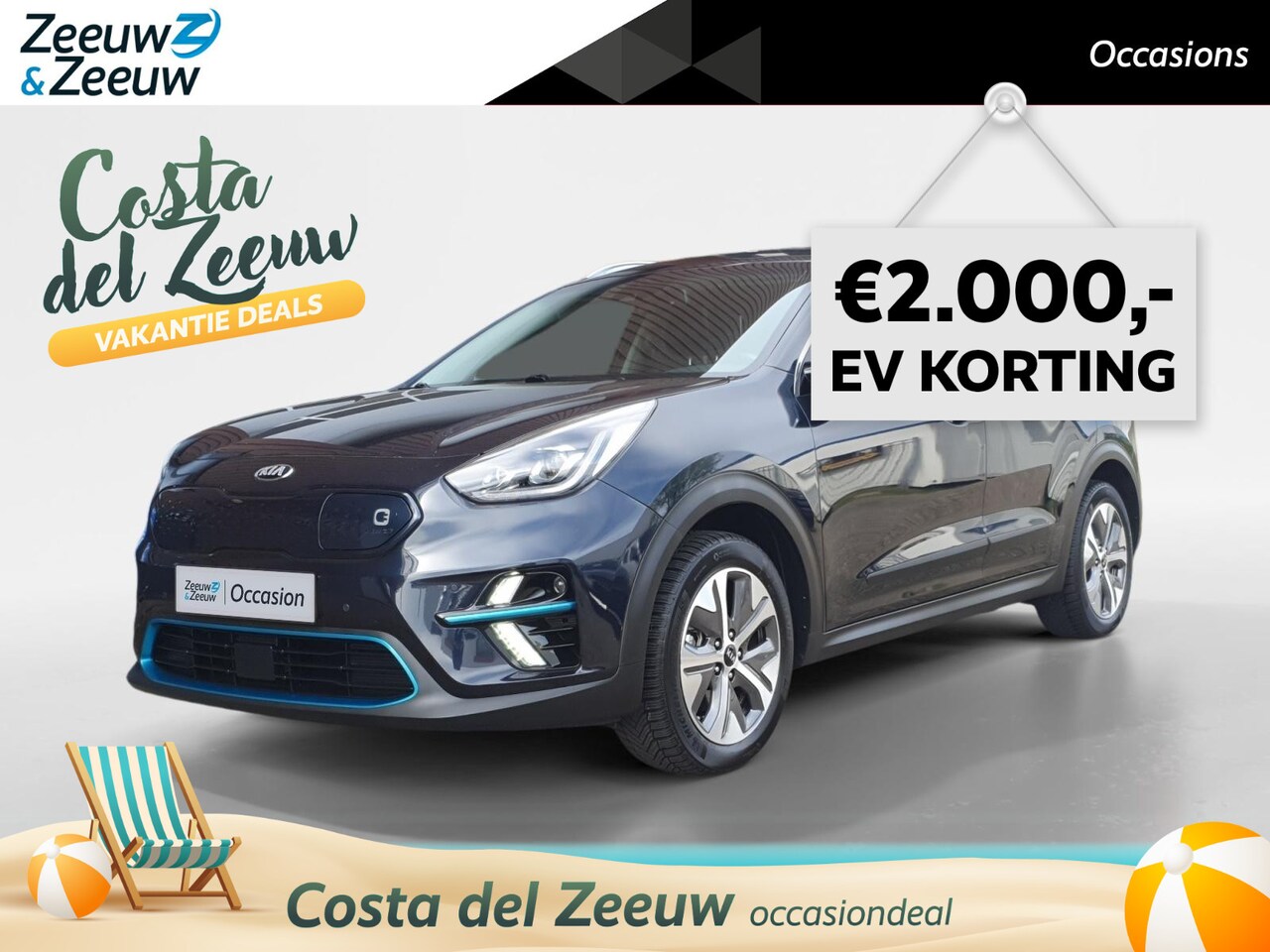Kia e-Niro - DynamicPlusLine 64 kWh | Schuifdak | Stoel en stuurverwarming | Camera | Navigatie | Adapt - AutoWereld.nl