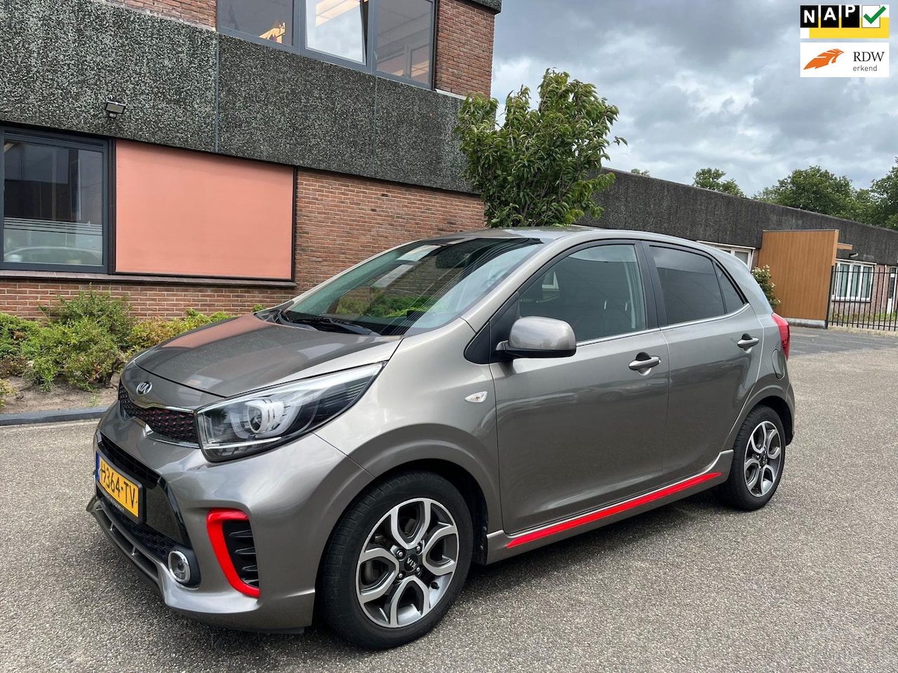 Kia Picanto - 1.0 MPi GT-Line Edition Dealerauto Navi Camera Leder N.A.P - AutoWereld.nl