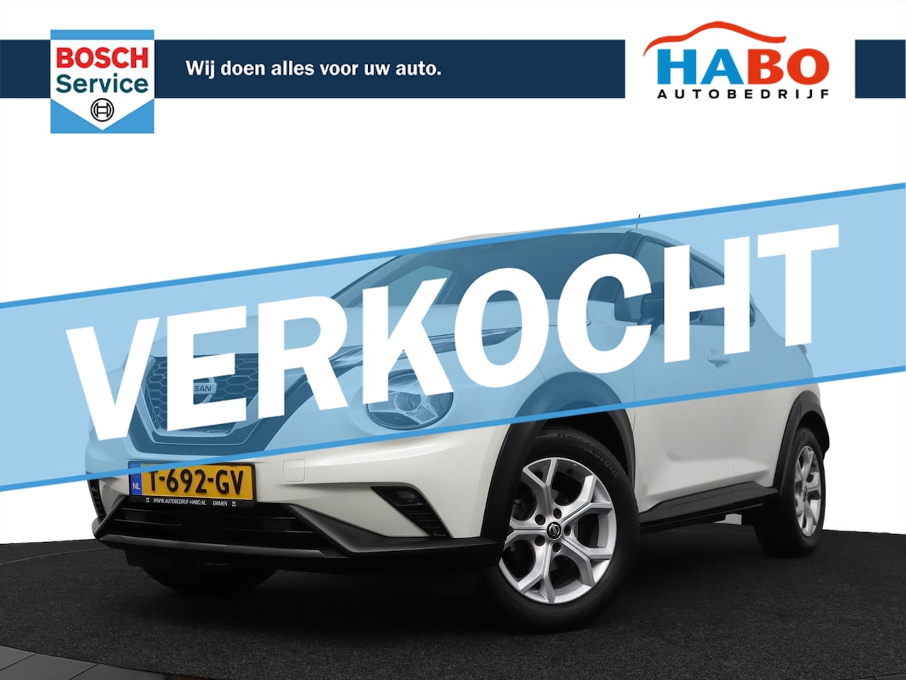 Nissan Juke - 1.0 DIG-T TEKNA ECC/CRUISE/APPLE.CARPLAY/CAMERA/STOEL.VERWARM./TREKHAAK/28.000KM!! - AutoWereld.nl
