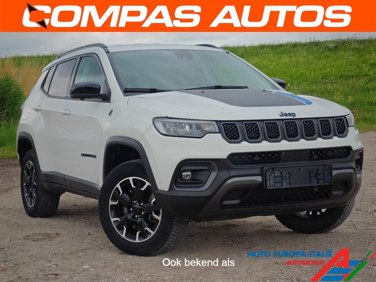 Jeep Compass - 240PK Plug-in Hybrid Trailhawk | Leder | Alpine audio - AutoWereld.nl