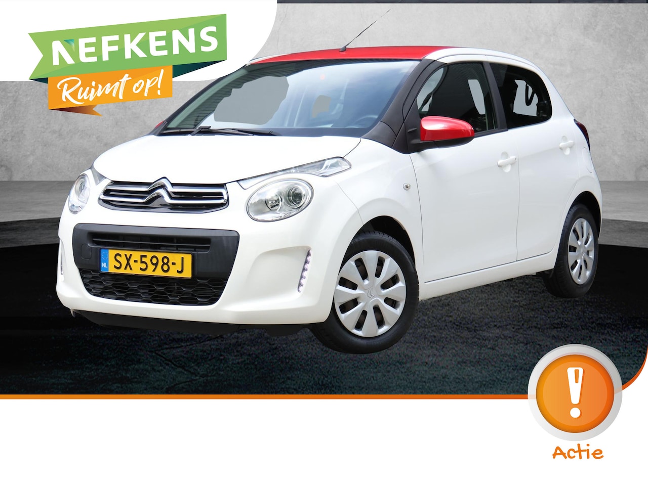 Citroën C1 - 1.0 VTi Feel | UNIEKE KM STAND! | Airco | Isofix | MP3 | AUX | TwoTone | NL Auto! | GOED O - AutoWereld.nl