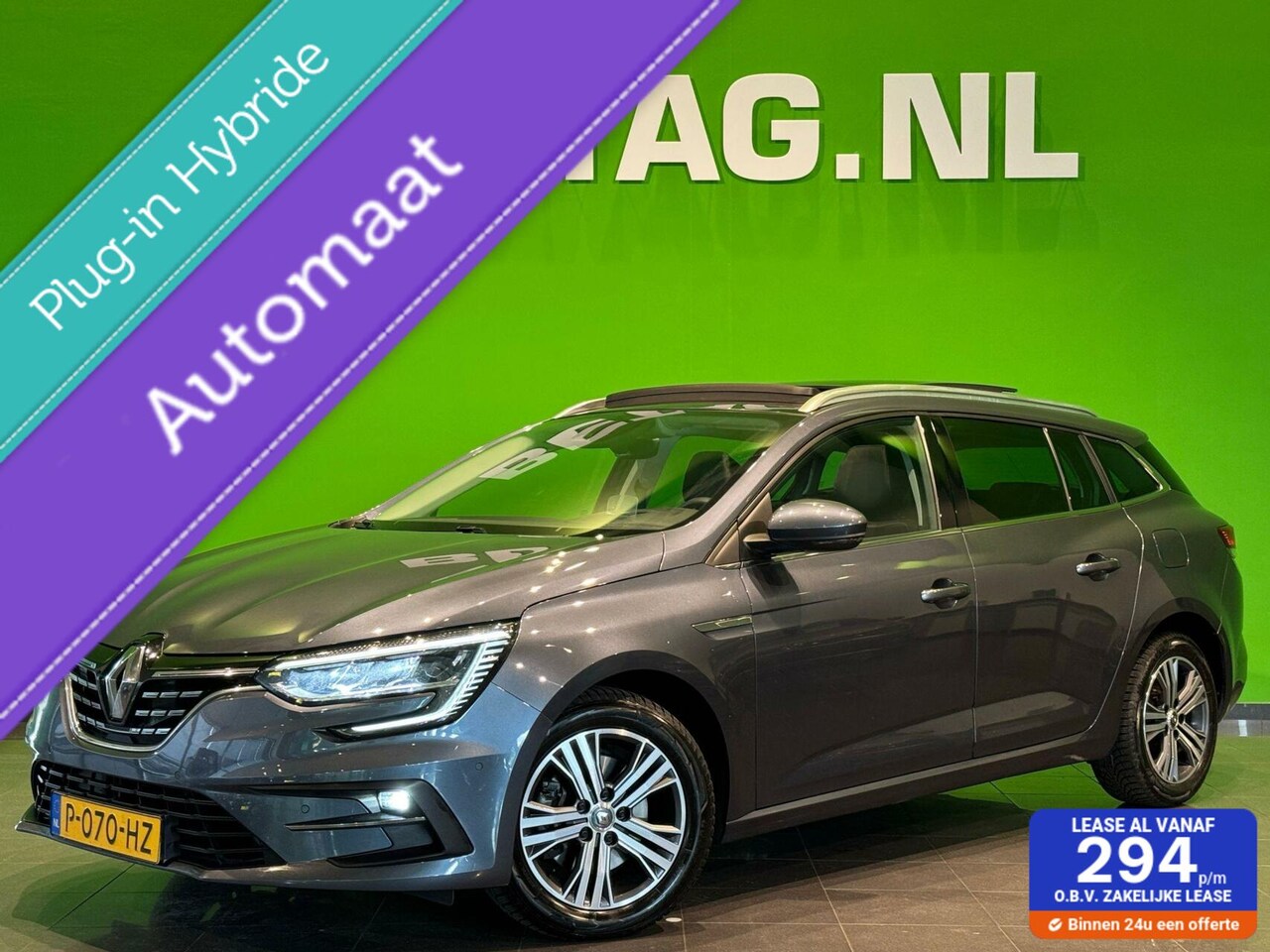 Renault Mégane E-Tech - Estate 1.6 Plug-In Hybrid 160 Intens Schuifdak - AutoWereld.nl