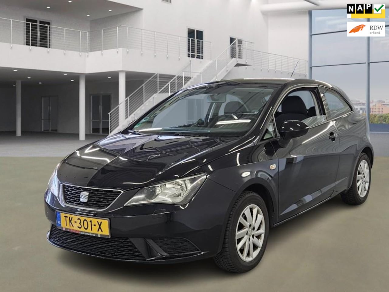 SEAT Ibiza SC - 1.2 TDI Style Ecomotive|navi|psensor|stoelverw|airco|toponderhouden - AutoWereld.nl