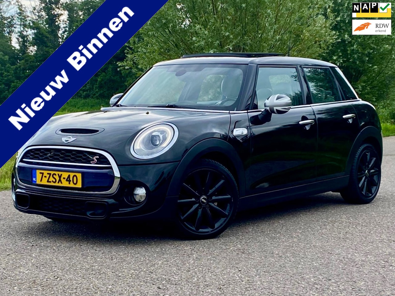 MINI Cooper S - Mini 2.0 Automaat Leder Panodak H.U.D Navi Carplay NAP Dealer Onderhouden - AutoWereld.nl