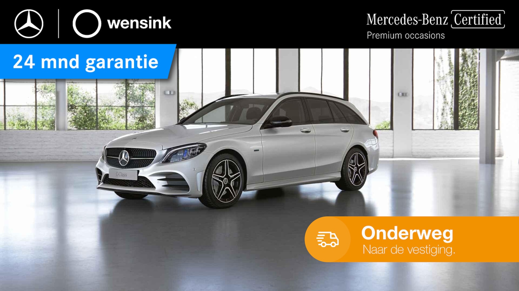 Mercedes-Benz C-klasse Estate - 300 e Business Solution AMG Limited | Trekhaak | Night | 360 graden camera | Multibeam | S - AutoWereld.nl