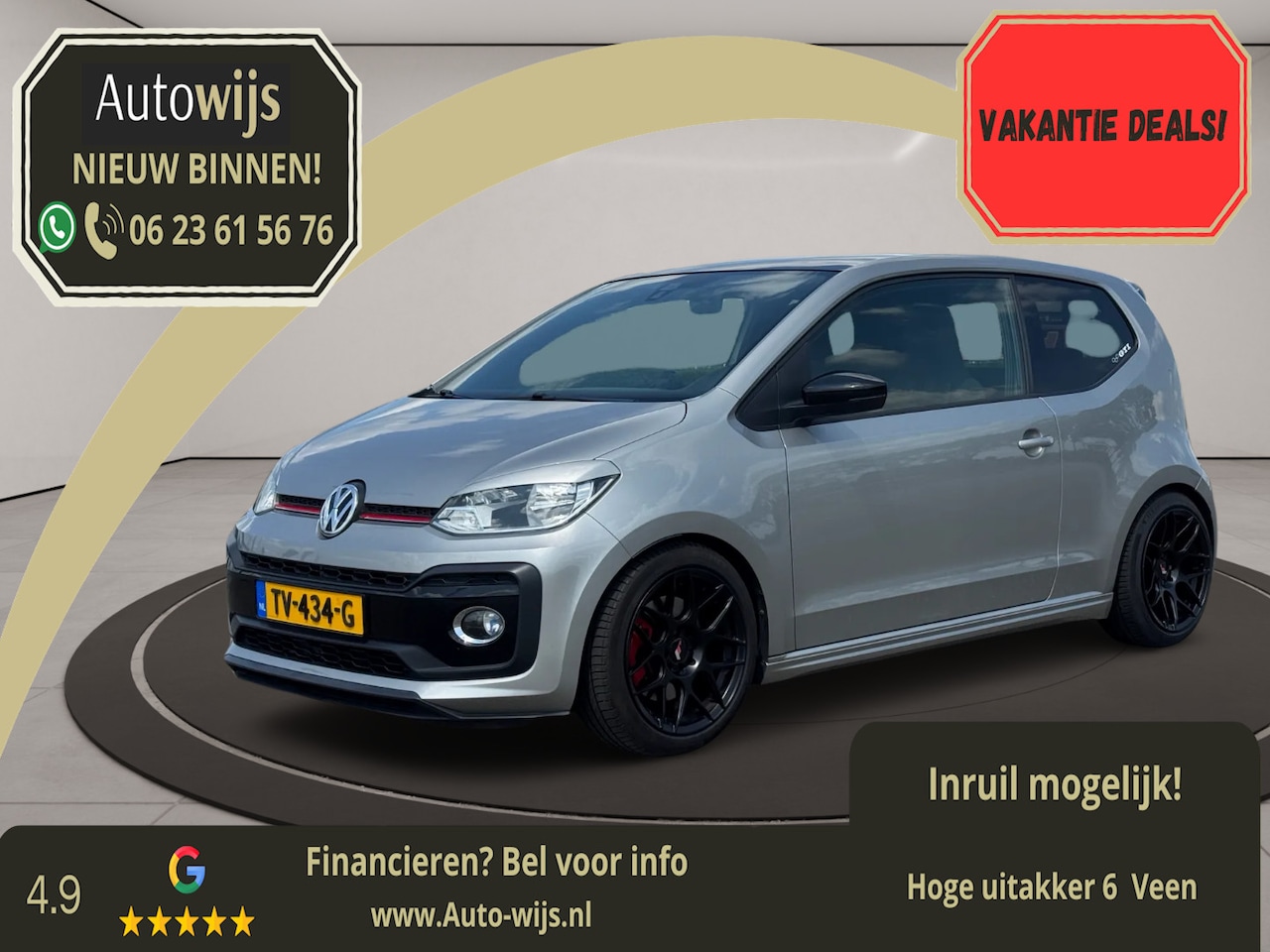 Volkswagen Up! - 1.0 TSI GTI|Milltek|Dab+|PDC|Beats|140PK|Trekhaak - AutoWereld.nl