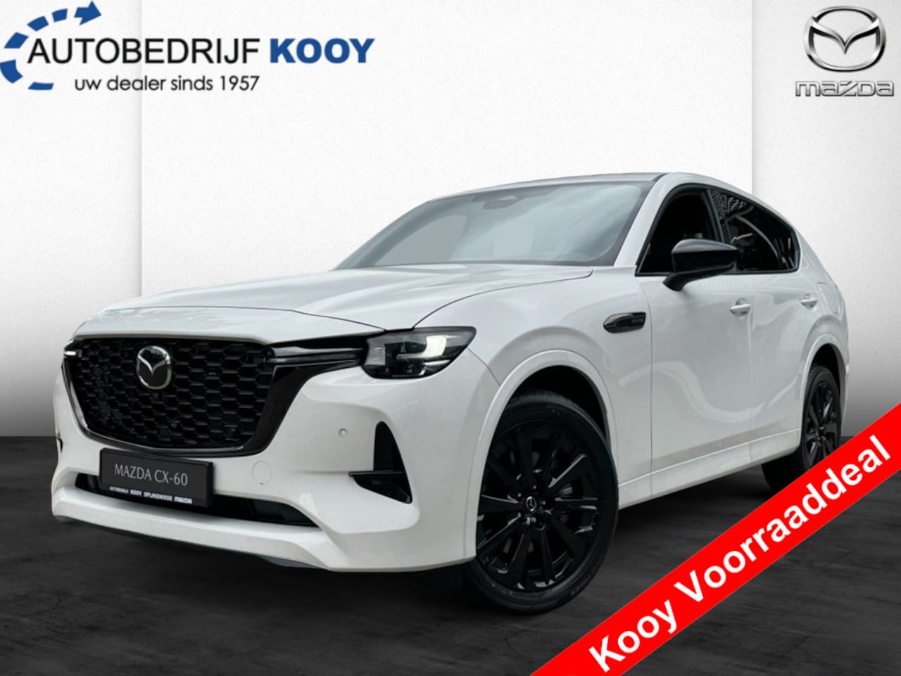 Mazda CX-60 - 2.5 e-SkyActiv PHEV 327pk Homura Business Edition / snel rijden - AutoWereld.nl