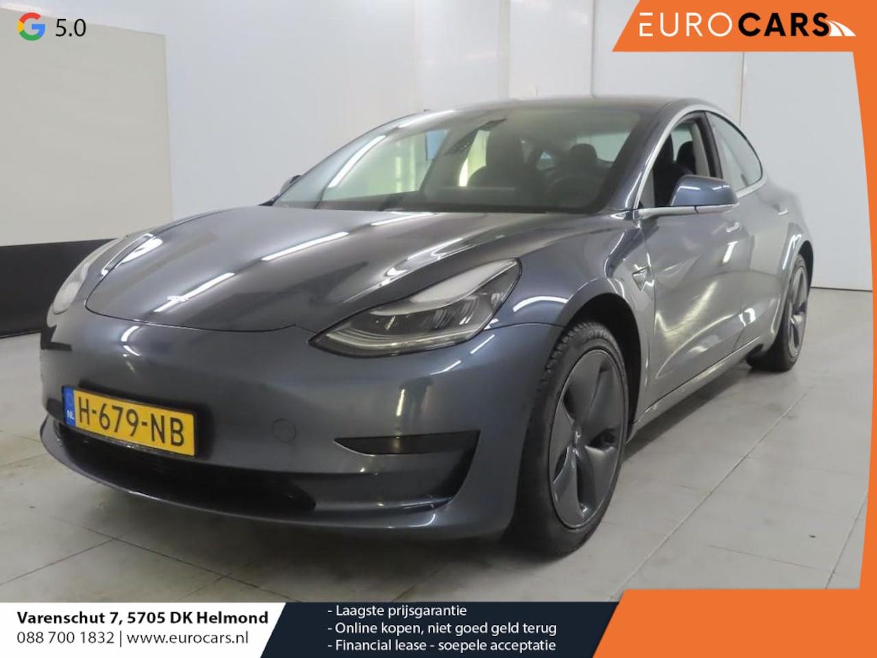 Tesla Model 3 - Standard RWD Plus 60 kWh Panorama dak Navigatie Climate Control  Lichtmetalen Velgen Leder - AutoWereld.nl