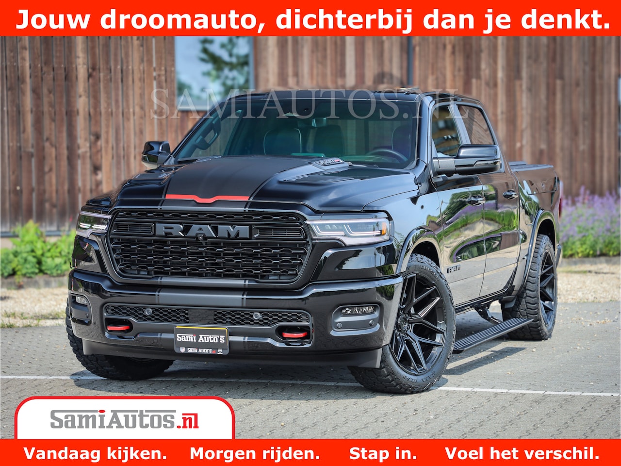 Dodge Ram 1500 - Limited Night High Output 540HP 706Nm | Massage + Full Option | De Meest Luxe en Volle Pic - AutoWereld.nl