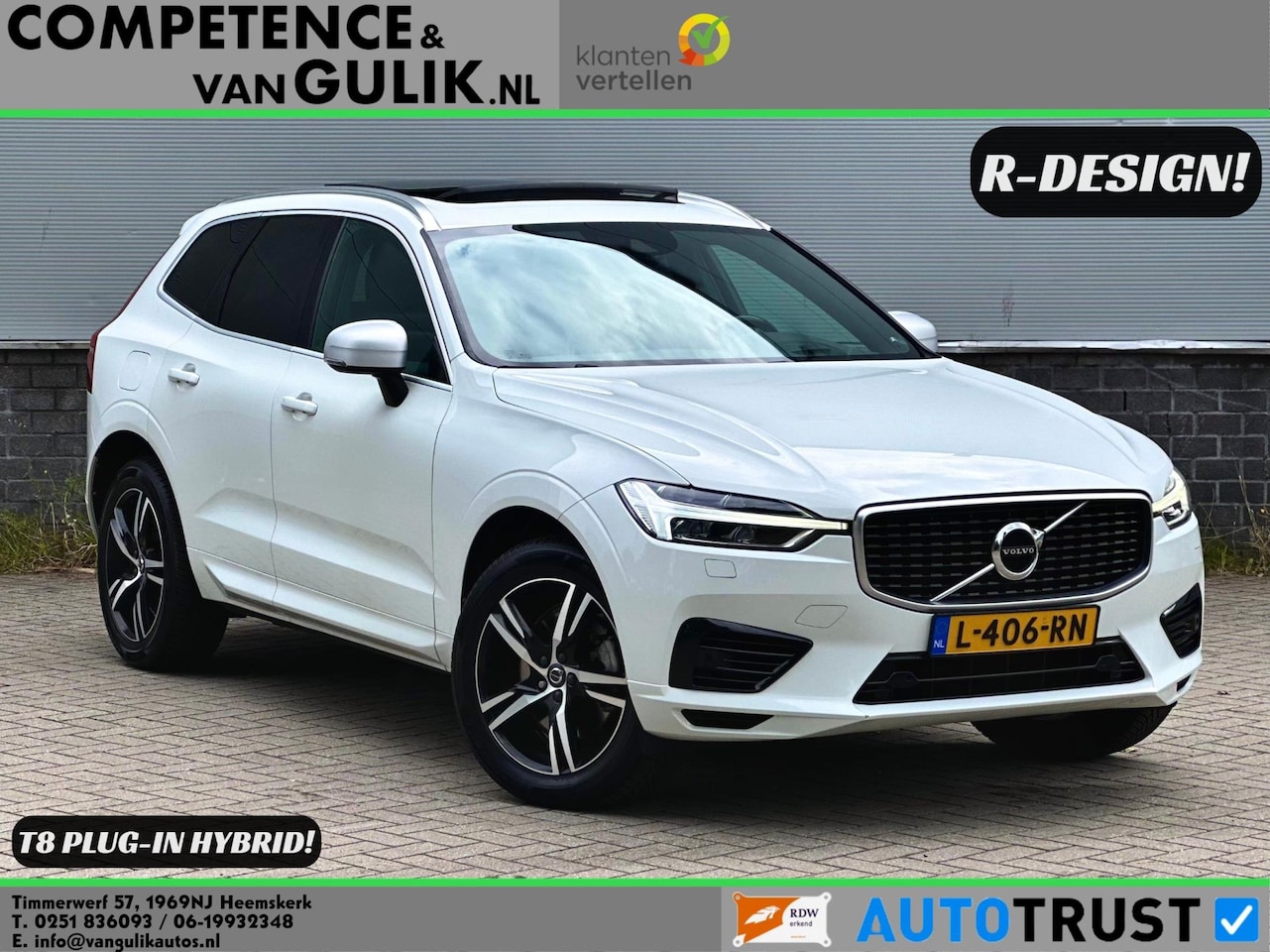 Volvo XC60 - 2.0 T8 Twin Engine AWD Inscription | R-Design | Pano | Trekhaak | Carplay | - AutoWereld.nl