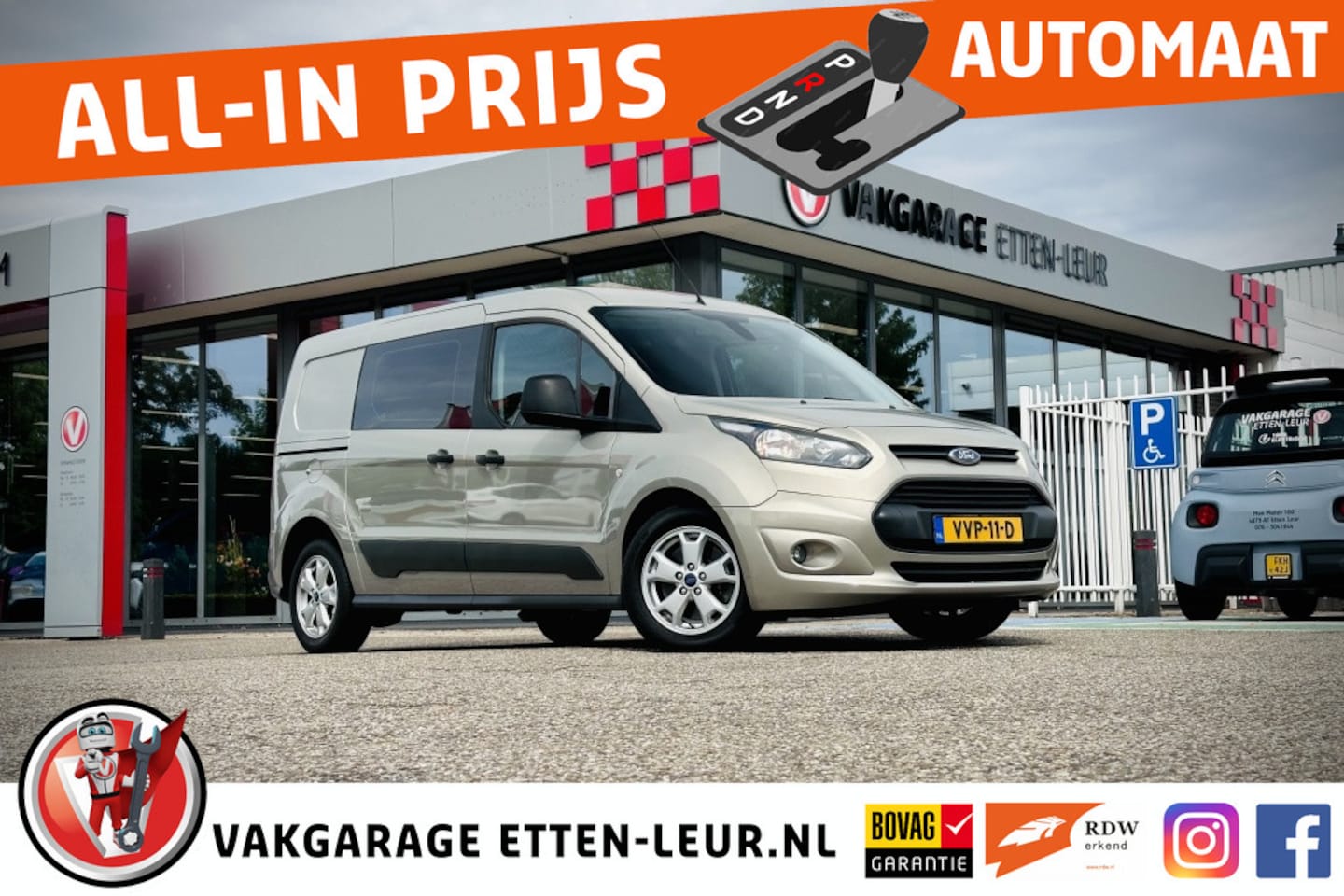Ford Transit Connect - 150PK/ AUTOMAAT 3zits - AutoWereld.nl