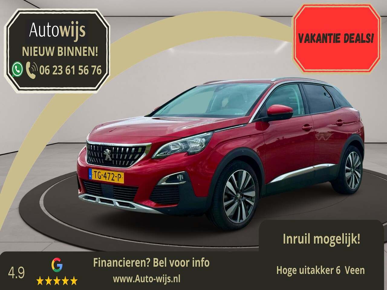 Peugeot 3008 - 1.2 PureTech Allure|NL AUTO|Dab+|360Cam|Goed onderhouden - AutoWereld.nl