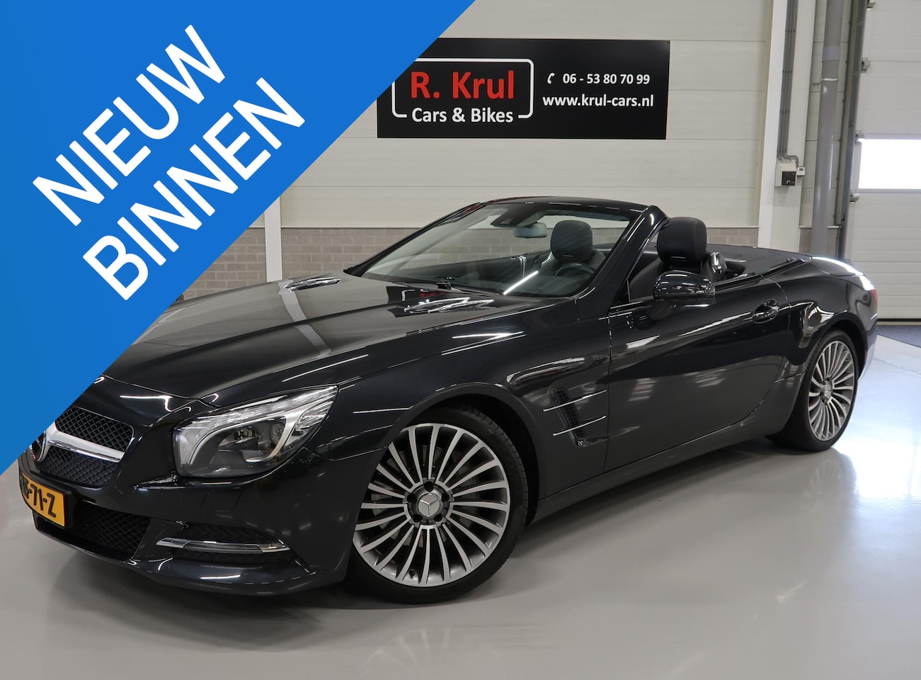 Mercedes-Benz SL-klasse Cabrio - 350 Cabrio Panoramadak H&K Leer Nekverwarming Camera 19 inch Massage Stoelverkoeling Sport - AutoWereld.nl