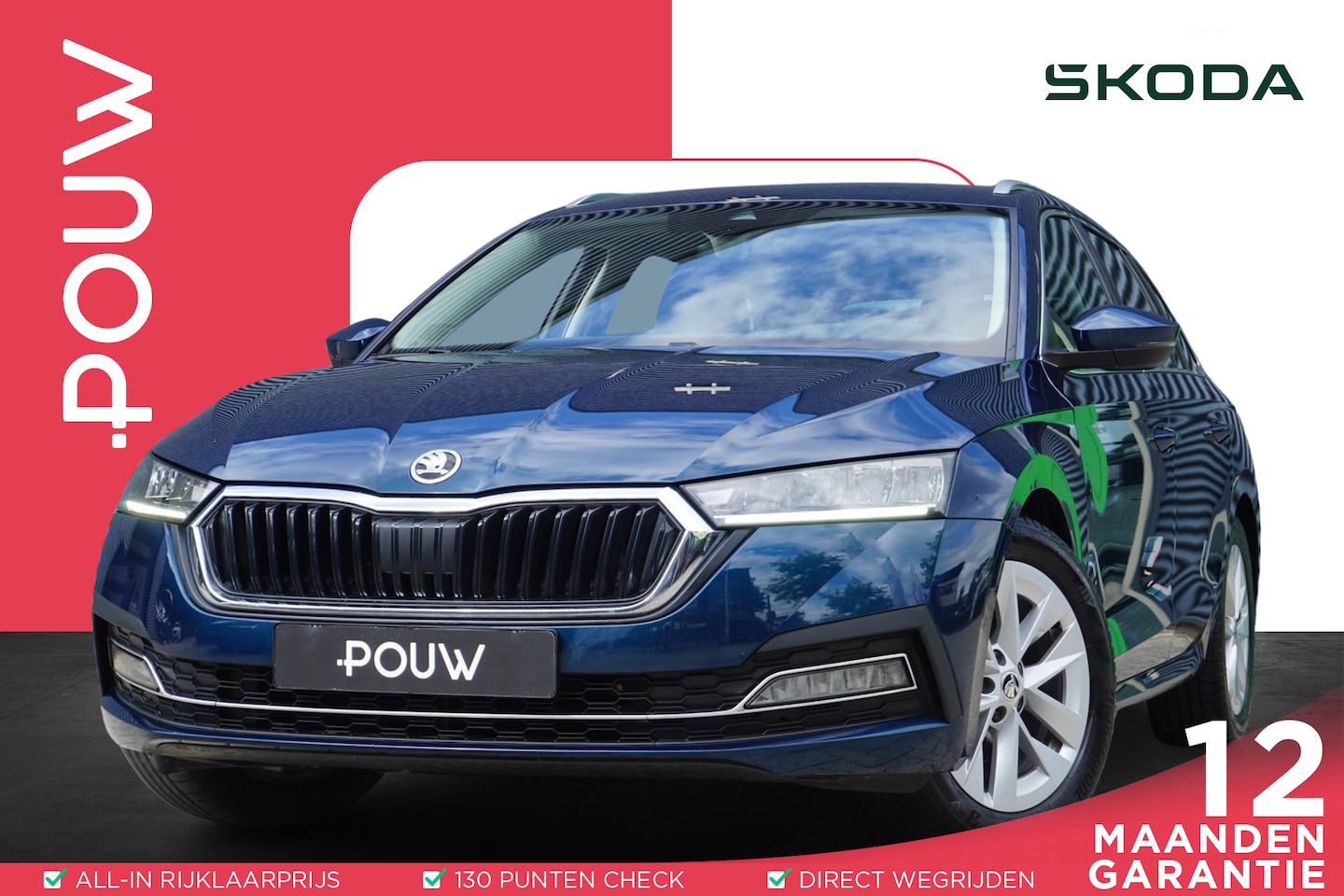 Skoda Octavia Combi - 1.5 e-TSI 150pk DSG Business Edition Plus | Trekhaak Afneembaar | Camera | Adaptive Cruise - AutoWereld.nl