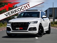 Audi Q5 - 55 TFSI e quattro Competition 3x S-Line. Luchtv, Pano, ACC, 360, B&O, Trekh, Stuurvw, Keyl