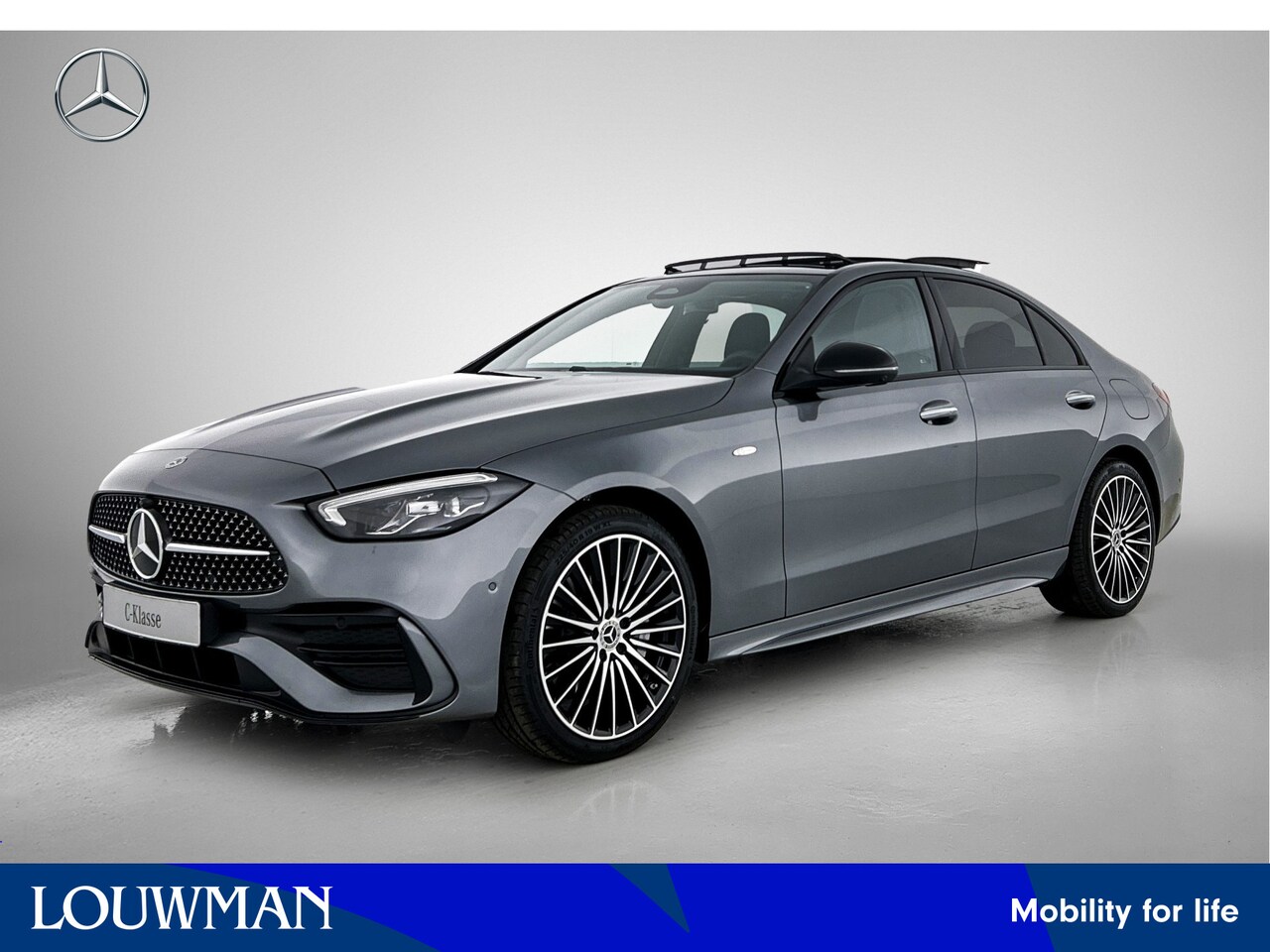 Mercedes-Benz C-klasse - 300 e Business Solution AMG | Trekhaak | Nightpakket | Comfortpakket Plus | Parkeerpakket - AutoWereld.nl