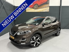 Nissan Qashqai - 1.2 Tekna + LEDER - NAVIGATIE - 360CAMERA - PANORAMADAK - TREKHAAK - ORIG/NL - NAP