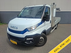 Iveco Daily - 3.0I CNG EURO-6 375 35S14N Automaat HIAB Kraan Laadbak 3-Persoons Ecc Trekhaak Camera Blue