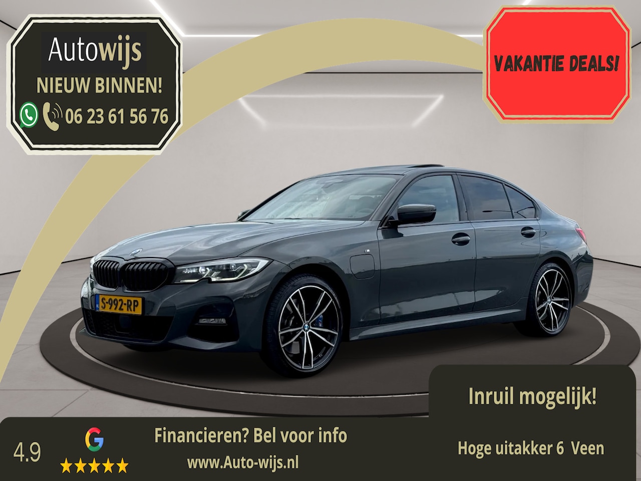BMW 3-serie - 330e High Executive|M-Sport|Pano|H&K|Memory|ACC|Leder| - AutoWereld.nl