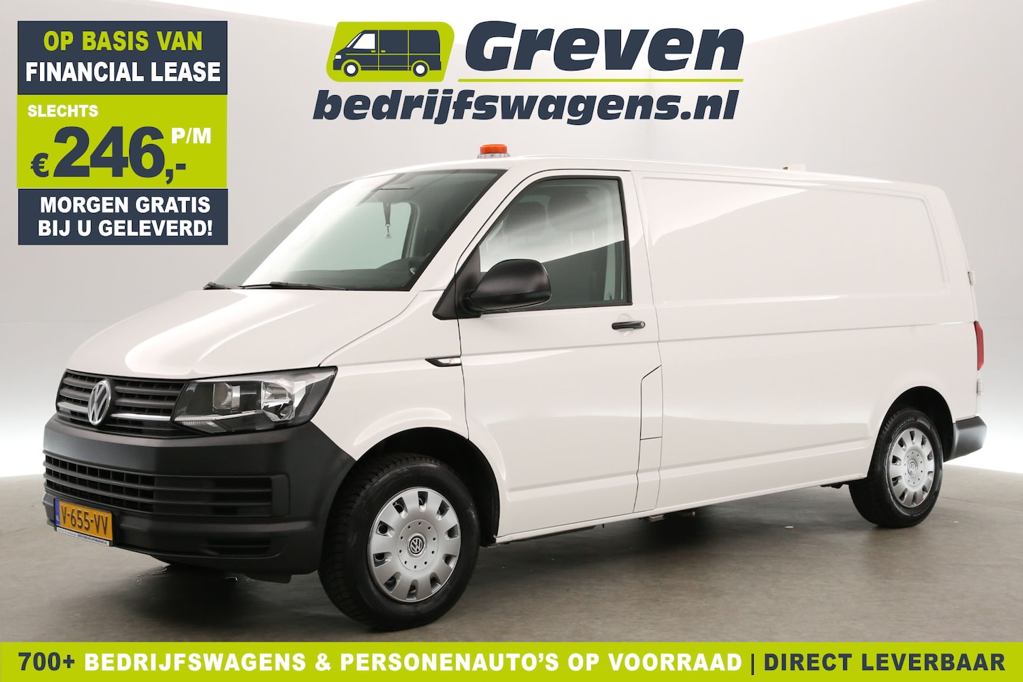 Volkswagen Transporter - 2.0 TDI L2H1 Airco Parkeersensoren Elektrpakket Trekhaak - AutoWereld.nl