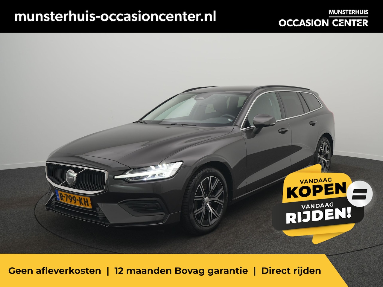 Volvo V60 - 2.0 B3 Core - RIJKLAARPRIJS - All seasonbanden - DAB+ - Achteruitrijcamera - Keyless Entry - AutoWereld.nl