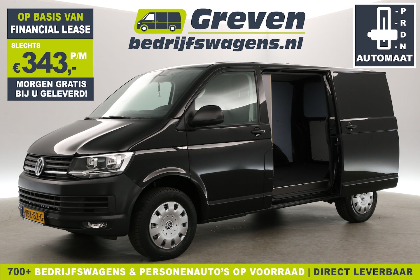 Volkswagen Transporter - 2.0 TDI L1H1 150PK Automaat Airco Cruise Carplay Navigatie PDC 2xSchuifdeur - AutoWereld.nl