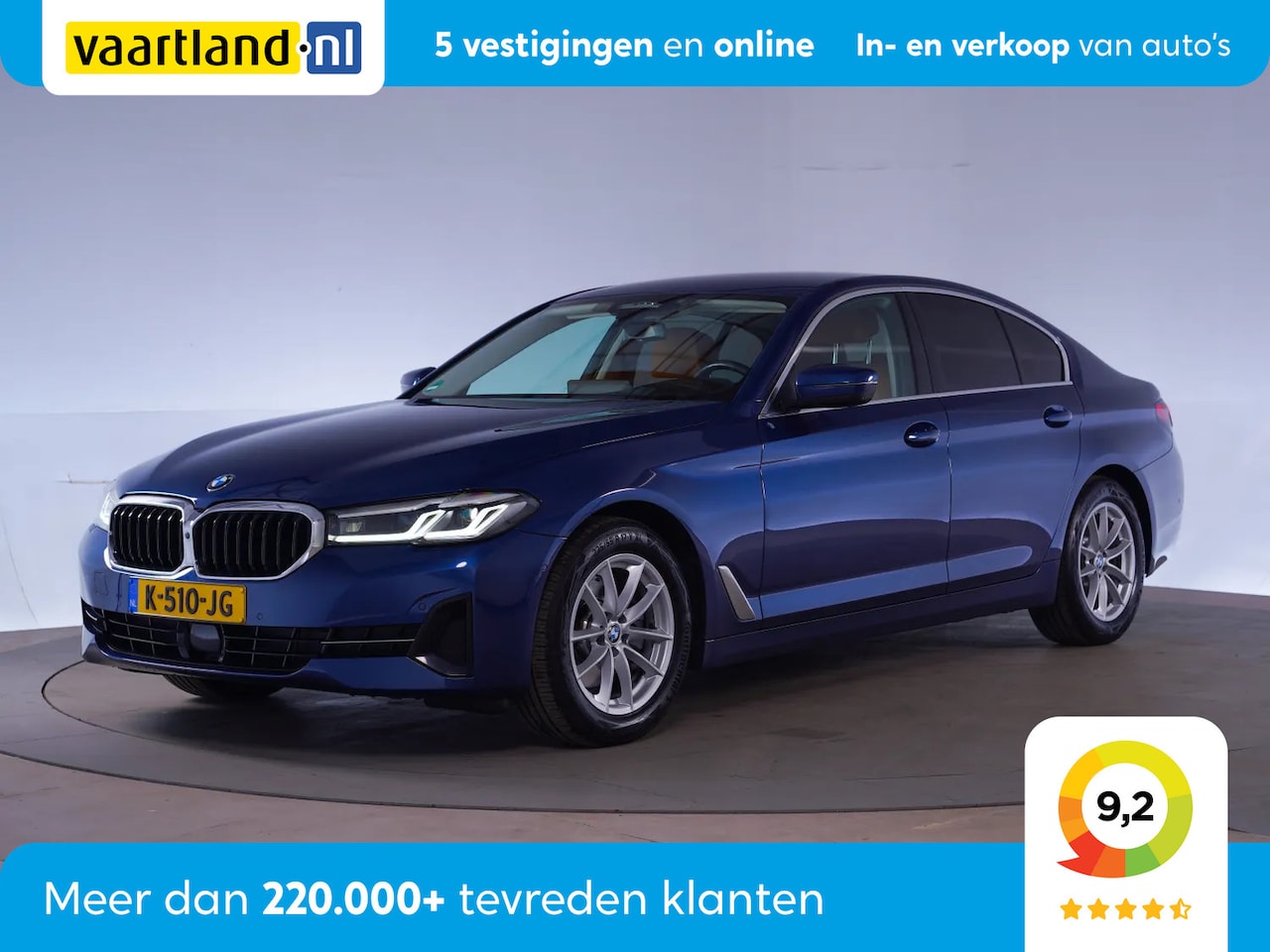 BMW 5-serie - 520i High Executive Edition Aut. [ Adapt.cruise 360-Camera Keyless Leder ] - AutoWereld.nl