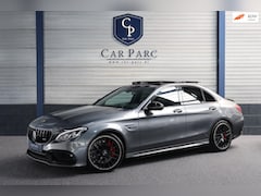 Mercedes-Benz C-klasse - AMG 63 S KUIPSTOELEN/SFEER/PANORAMADAK/LEER+S.VERWARMING/19" LMV/360 CAM/ACC/ECC/12 MDN GA