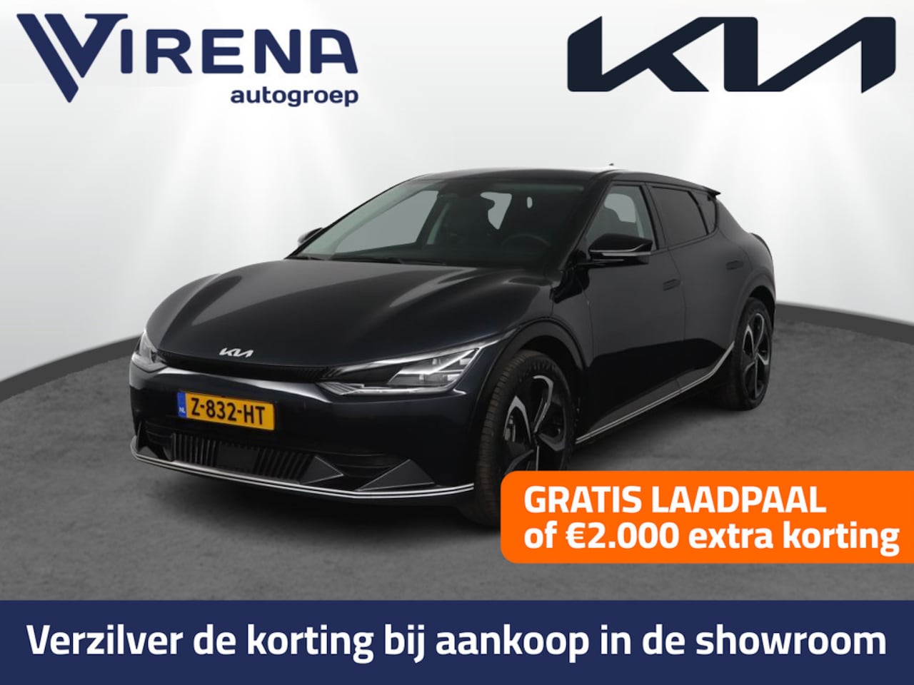 Kia EV6 - Edition Advanced 77.4 kWh - SOH 100% - Adaptief Cruise Control - Lichtmetalen Velgen 20'' - AutoWereld.nl
