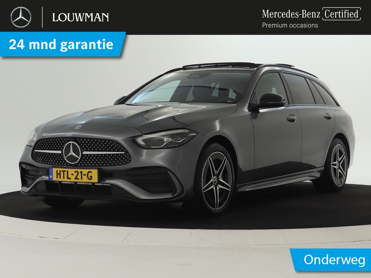 Mercedes-Benz C-klasse Estate - 300 e AMG Plug-In Hybride | AMG Line Advanced Plus | Night Pakket | Trekhaak | Panorama Sc - AutoWereld.nl
