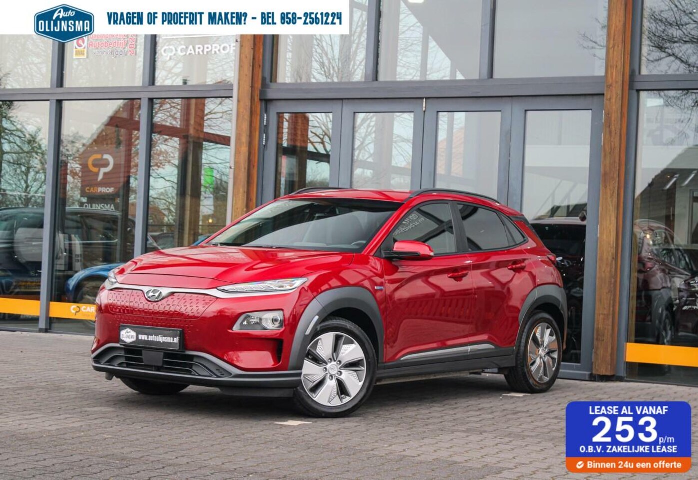 Hyundai Kona Electric - EV Premium 64 kWh|Navi|Stoelverwarming|Clima|CCS - AutoWereld.nl
