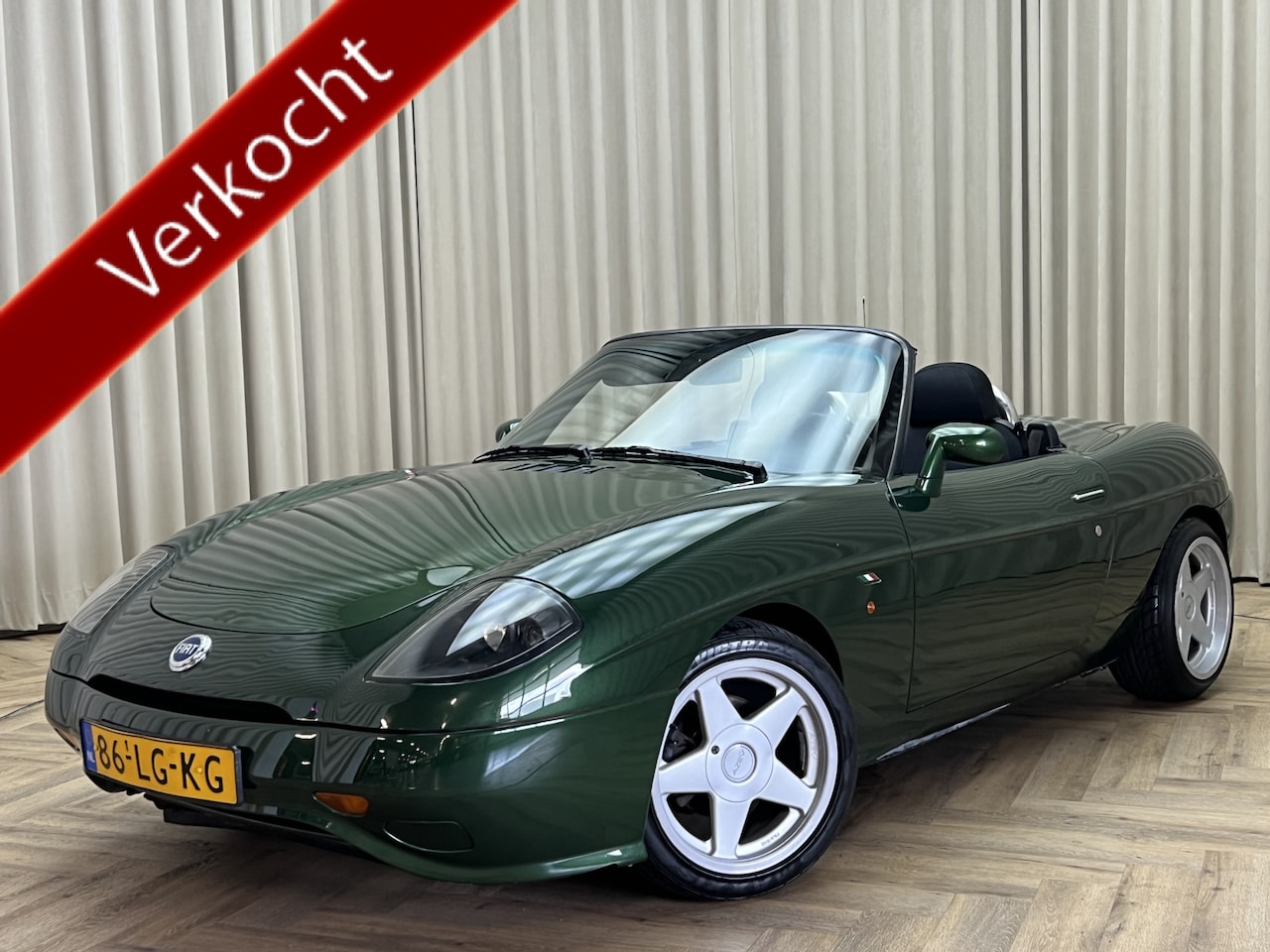 Fiat Barchetta - 1.8-16V *Verde Garden* 16" AZEV, Hardtop, Mini-Ferrari, 130PK, Future Classic - AutoWereld.nl