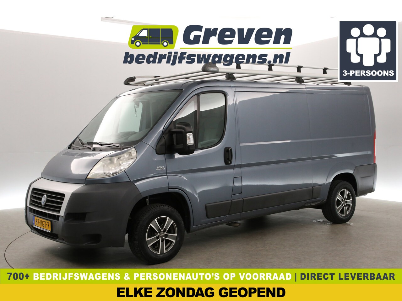 Fiat Ducato - 30 2.2 MultiJet L2H1 Airco 3 Persoons Imperiaal Elektrpakket Trekhaak - AutoWereld.nl