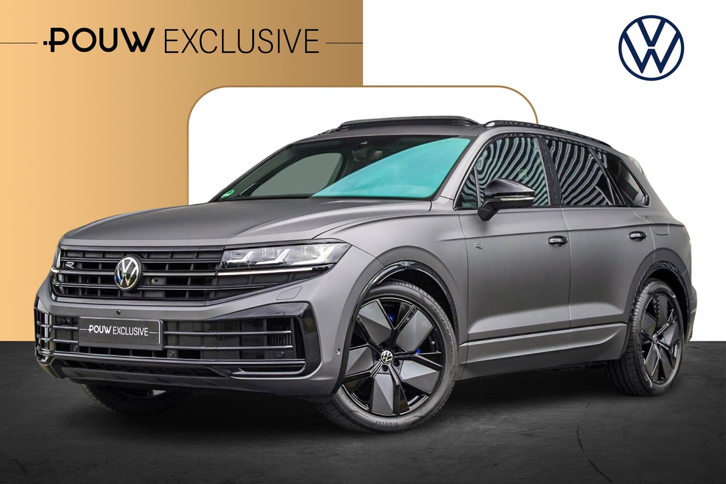 Volkswagen Touareg - R 3.0 V6 TSI eHybrid 462pk 4-Motion | SoH 95% | Trekhaak | Nachtzicht Camera | Matt Silici - AutoWereld.nl