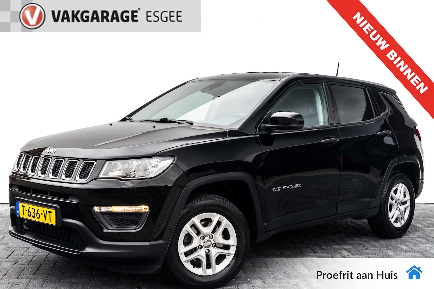Jeep Compass - 1.4 141PK MultiAir Sport RIJKLAAR INCL: GARANTIE. | PDC Achter | Airco | LM VELGEN | - AutoWereld.nl