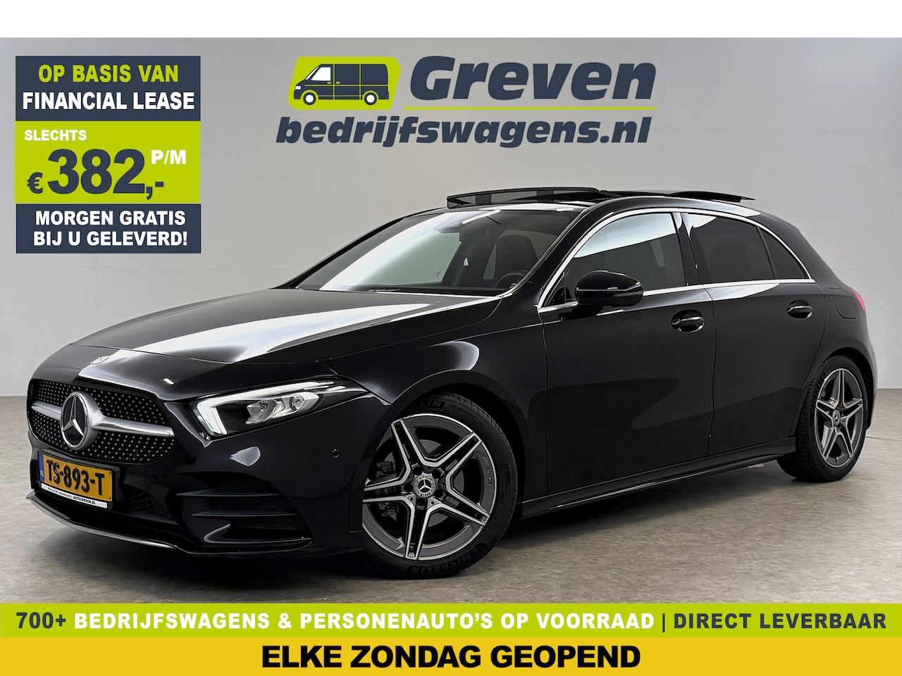 Mercedes-Benz A-klasse - 200 AMG 164PK Pano LED Virtual Camera Clima Cruise Navi PDC 18''LMV - AutoWereld.nl