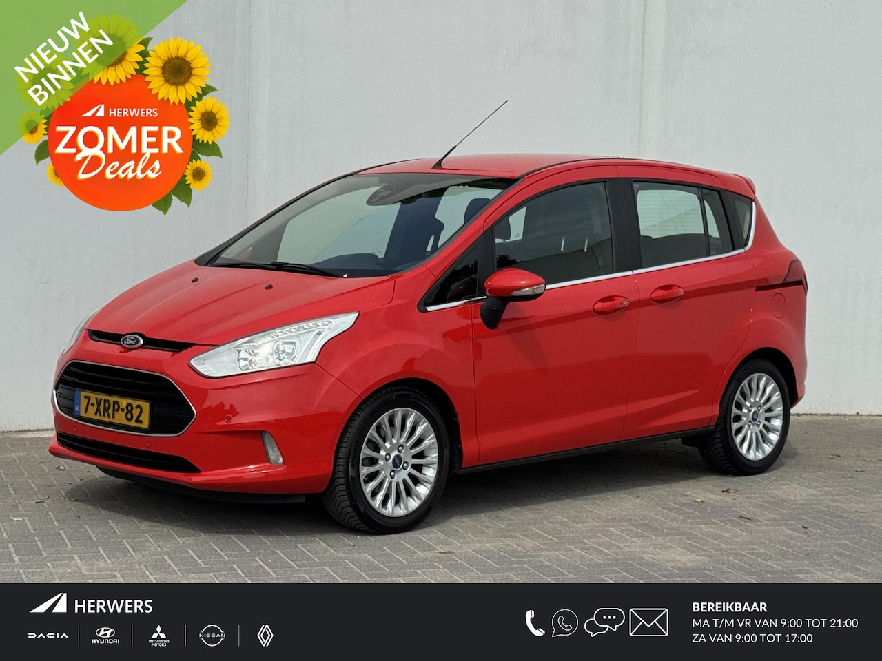 Ford B-Max - 1.0 EcoBoost Titanium / Parkeersensoren voor en achter / Stoel- en Voorruitverwarming / Tr - AutoWereld.nl