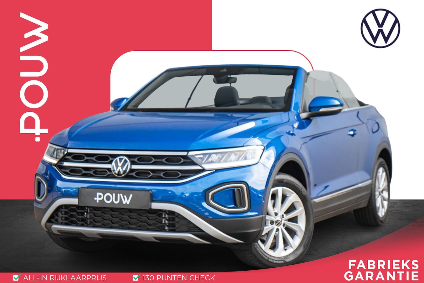 Volkswagen T-Roc Cabrio - 1.5 TSI 150pk DSG Style | Apple Carplay/Android Auto | Adaptive Cruise - AutoWereld.nl