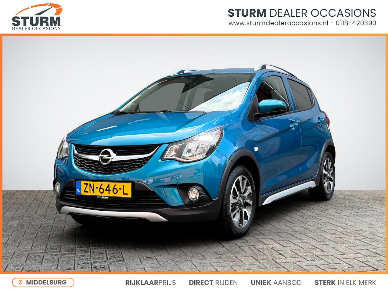 Opel Karl - 1.0 Rocks Online Edition Lage KM-Stand + NL Auto! | Navigatie | Camera | Apple Carplay/And - AutoWereld.nl