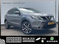 Nissan Qashqai - 1.2 Tekna Trekhaak Pano Nav/Cruise 360Cam Leder Stoelverw NL-Auto