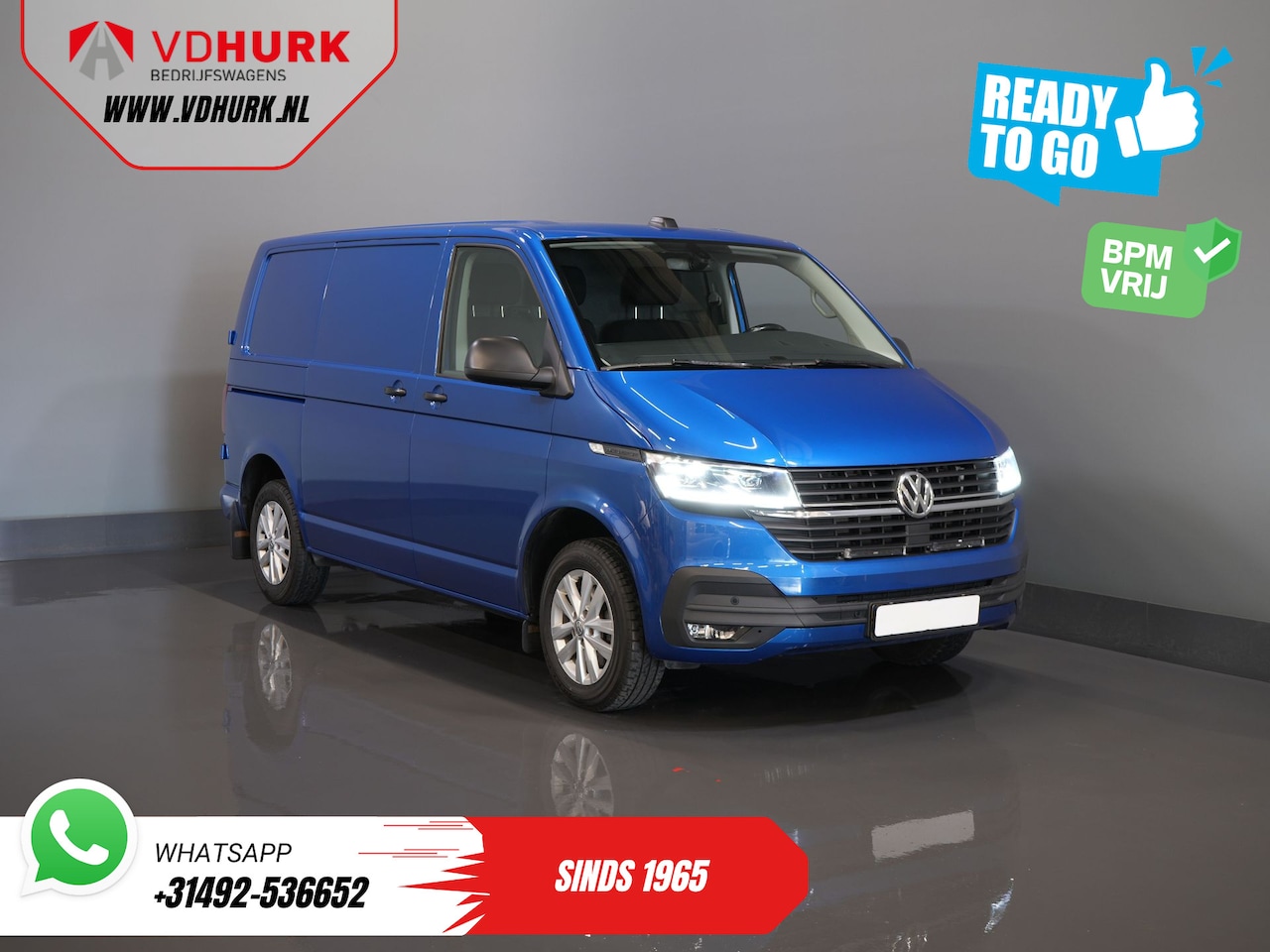 Volkswagen Transporter - 2.0 TDI 150 pk DSG Aut. BPM VRIJ! READY2GO LED/ Adapt.Cruise/ 2.5t Trekverm./ Standkachel/ - AutoWereld.nl